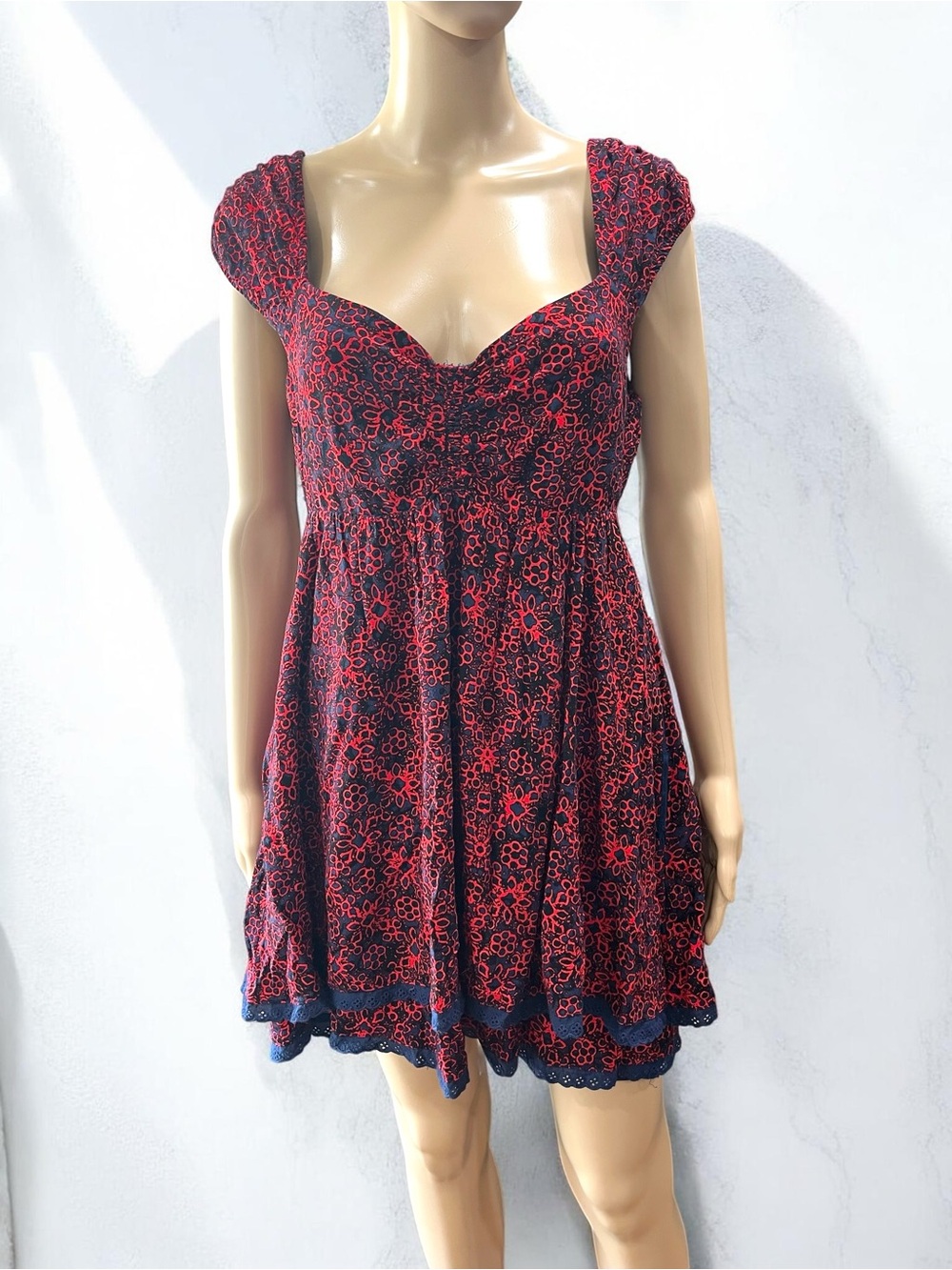Free People Tabitha babydoll Mini Dress  Size: L